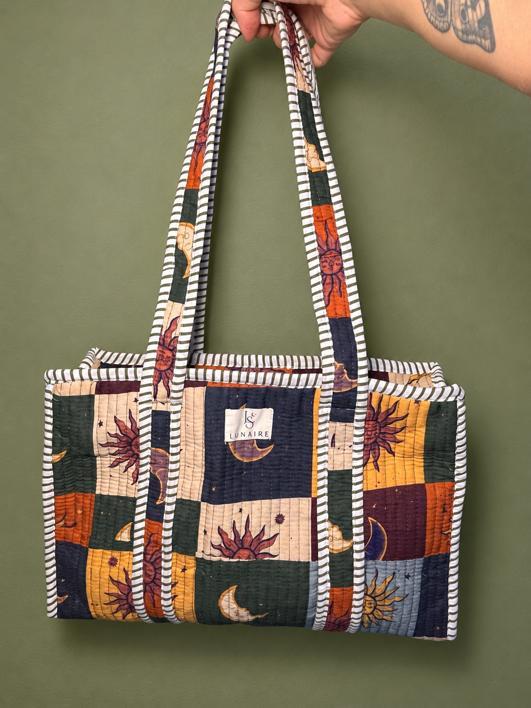 Lunaire Patchwork Tote bags