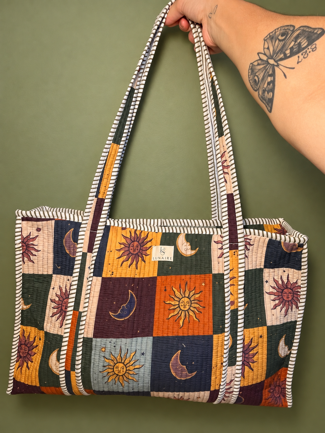 Lunaire Patchwork Tote bags