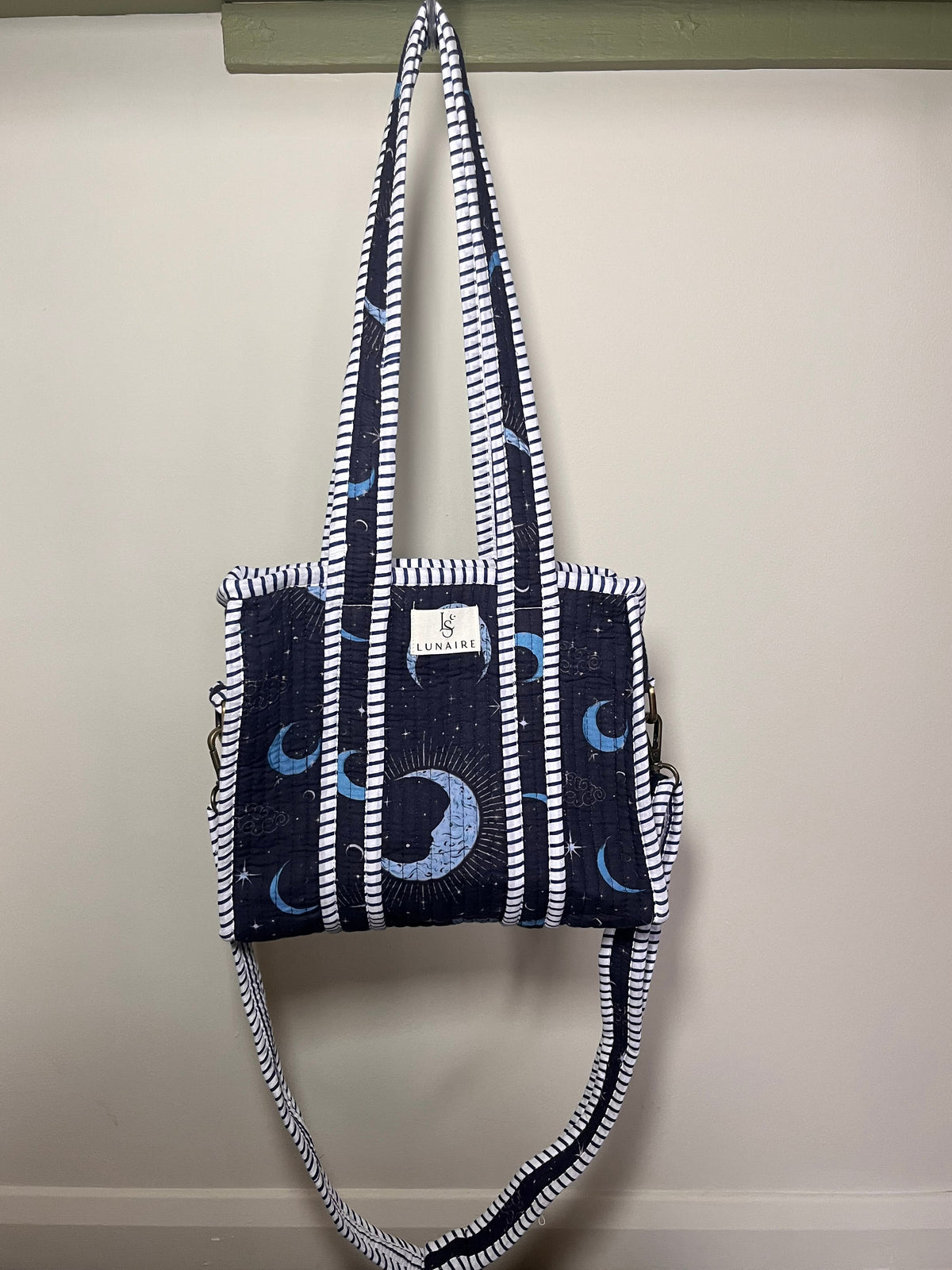 Crescent Moon Tote bags