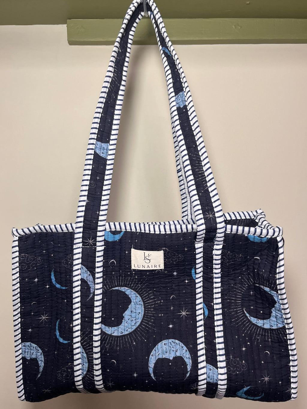 Crescent Moon Tote bags