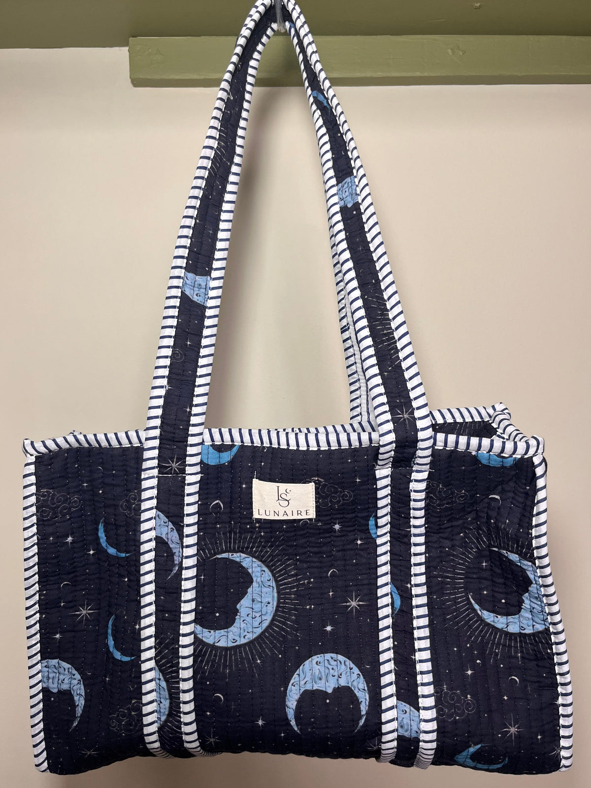 Crescent Moon Tote bags
