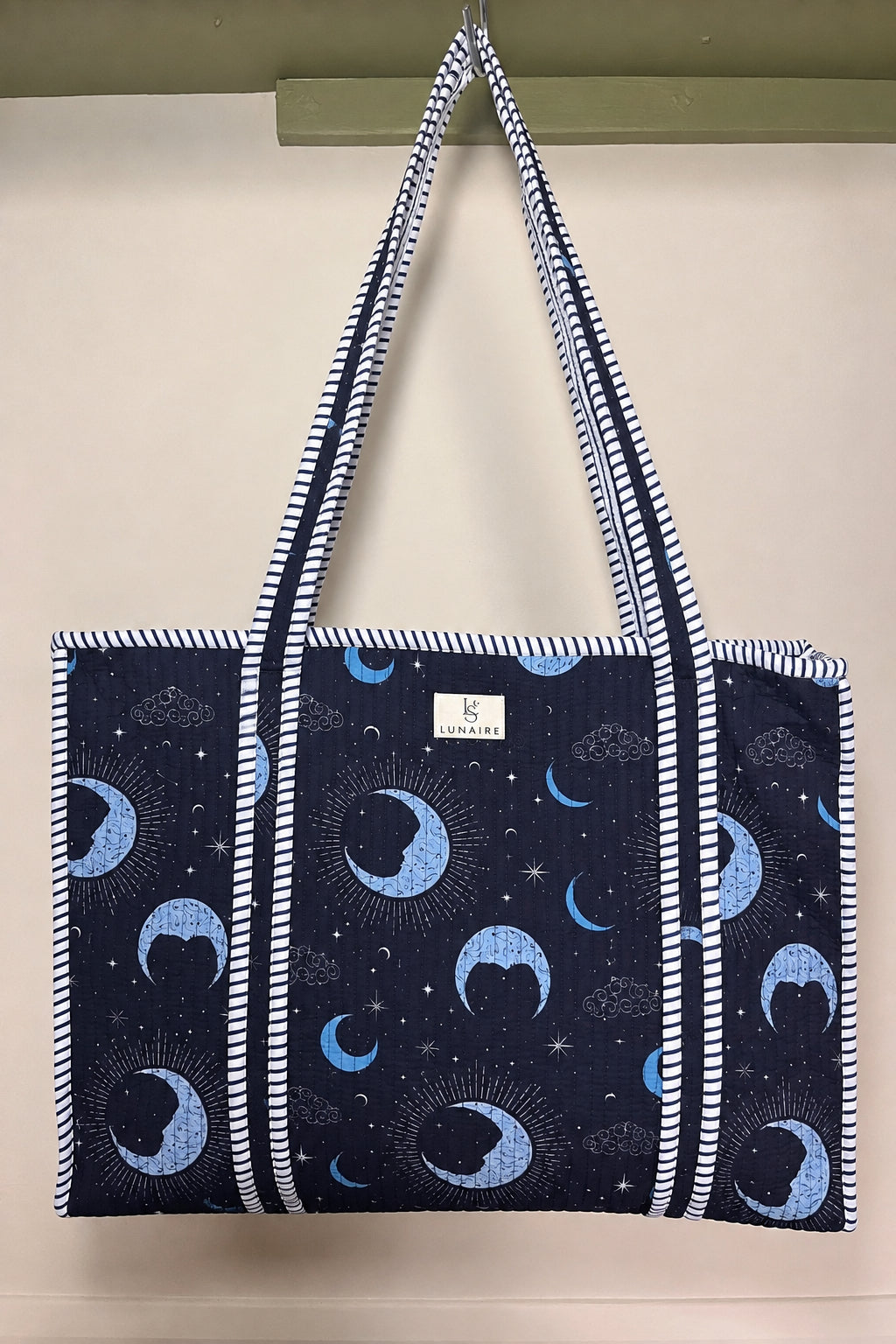 Crescent Moon Tote bags