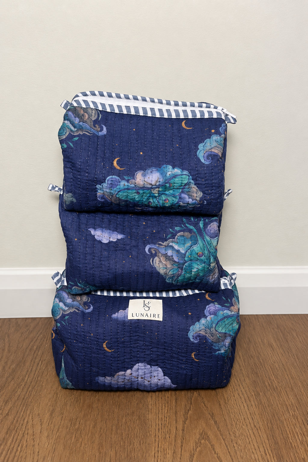 Luna Moth Toiletry bags