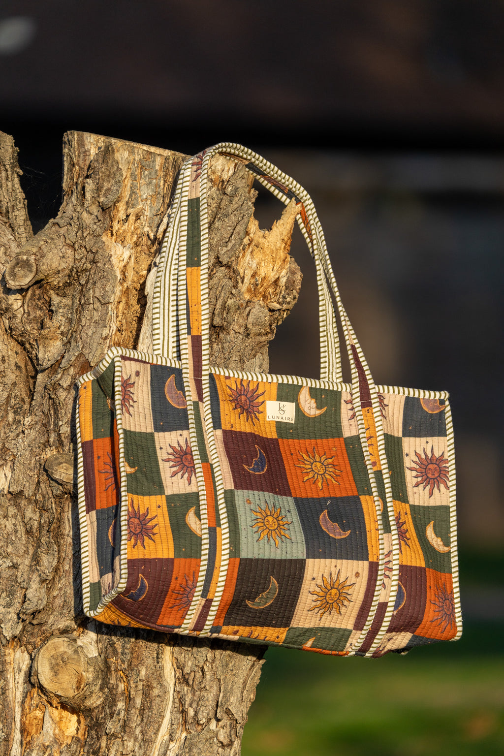 Lunaire Patchwork Tote bags