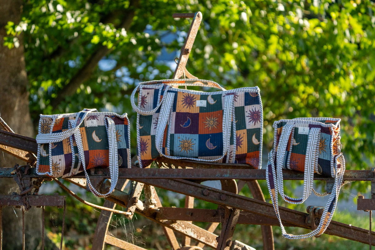 Lunaire Patchwork Tote bags
